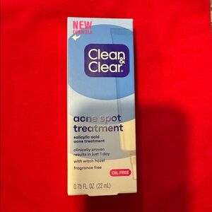 NWT Clean and Clear Acne Spot Treatment Salicylic Acid Oil and Fragrance Free